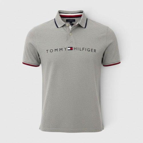 Tommy Hilfiger Ανδρικό Γκρι Polo Μπλουζάκι / Pre-Owned